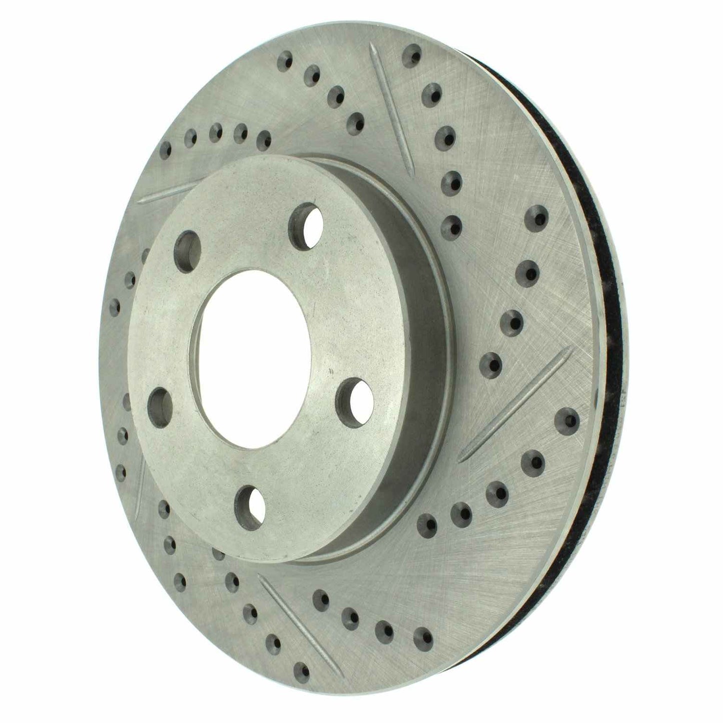 StopTech Select Sport Drilled And Slotted Brake Rotor; Front Left