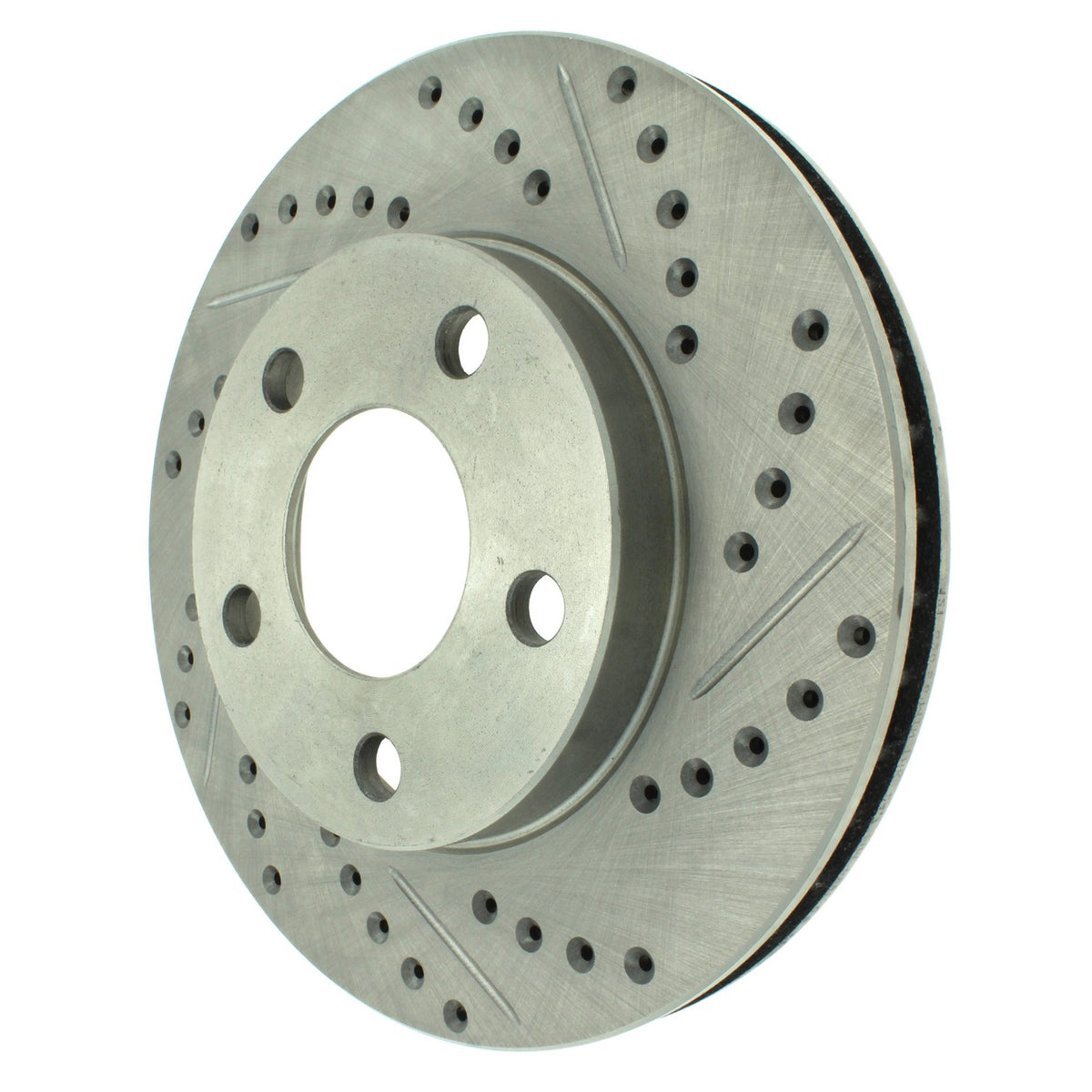 StopTech Select Sport Drilled And Slotted Brake Rotor; Front Left
