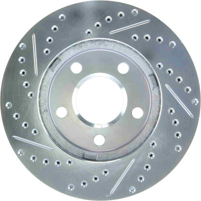 StopTech Select Sport Drilled And Slotted Brake Rotor; Front Left
