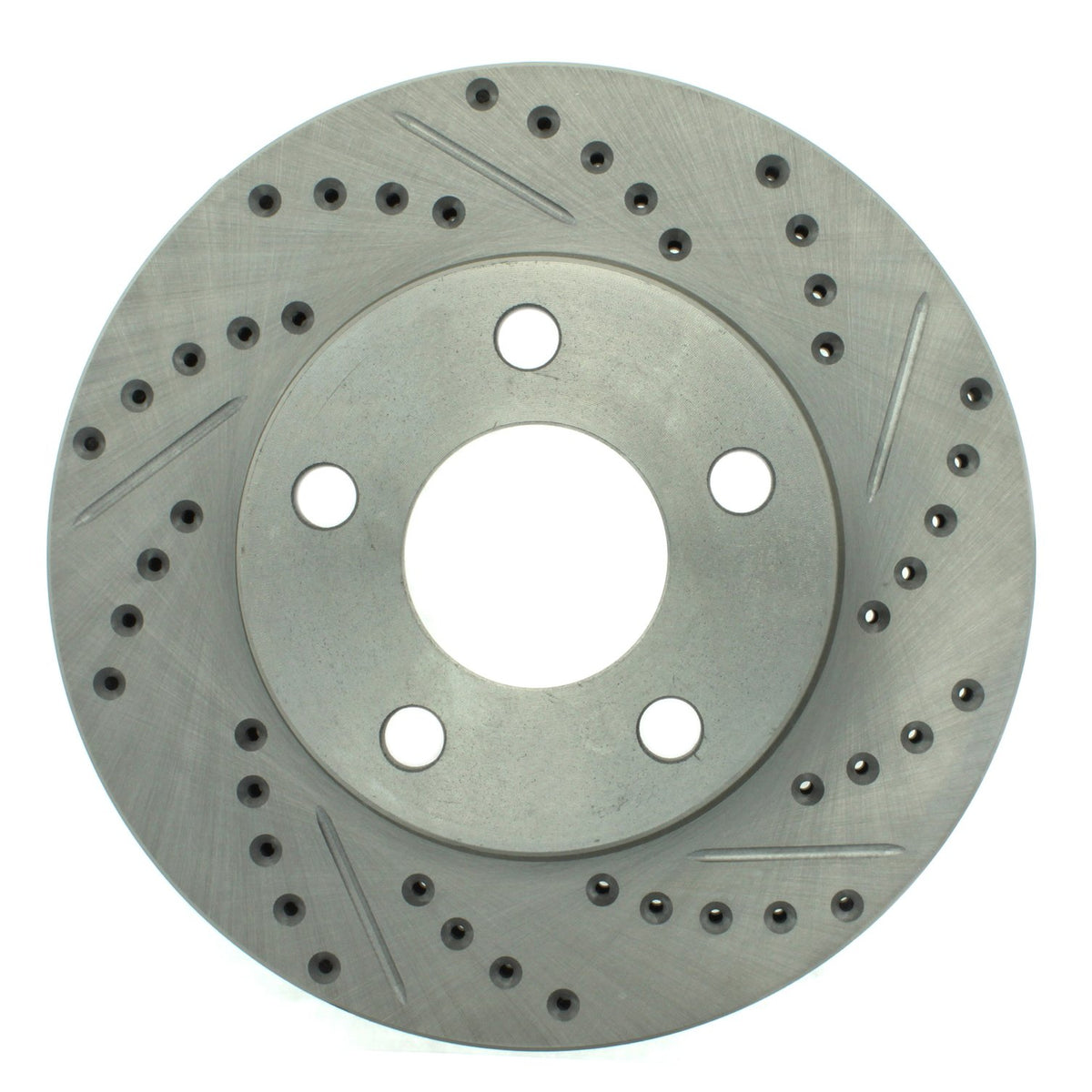 StopTech Select Sport Drilled And Slotted Brake Rotor; Front Left