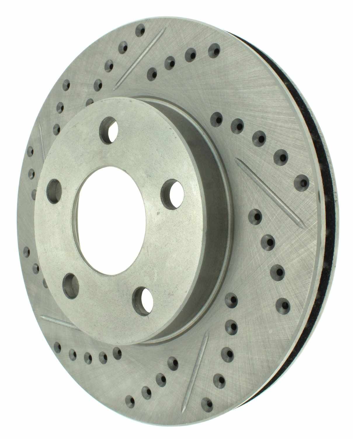 StopTech Select Sport Drilled And Slotted Brake Rotor; Front Right