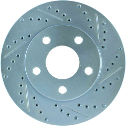 StopTech Select Sport Drilled And Slotted Brake Rotor; Front Left