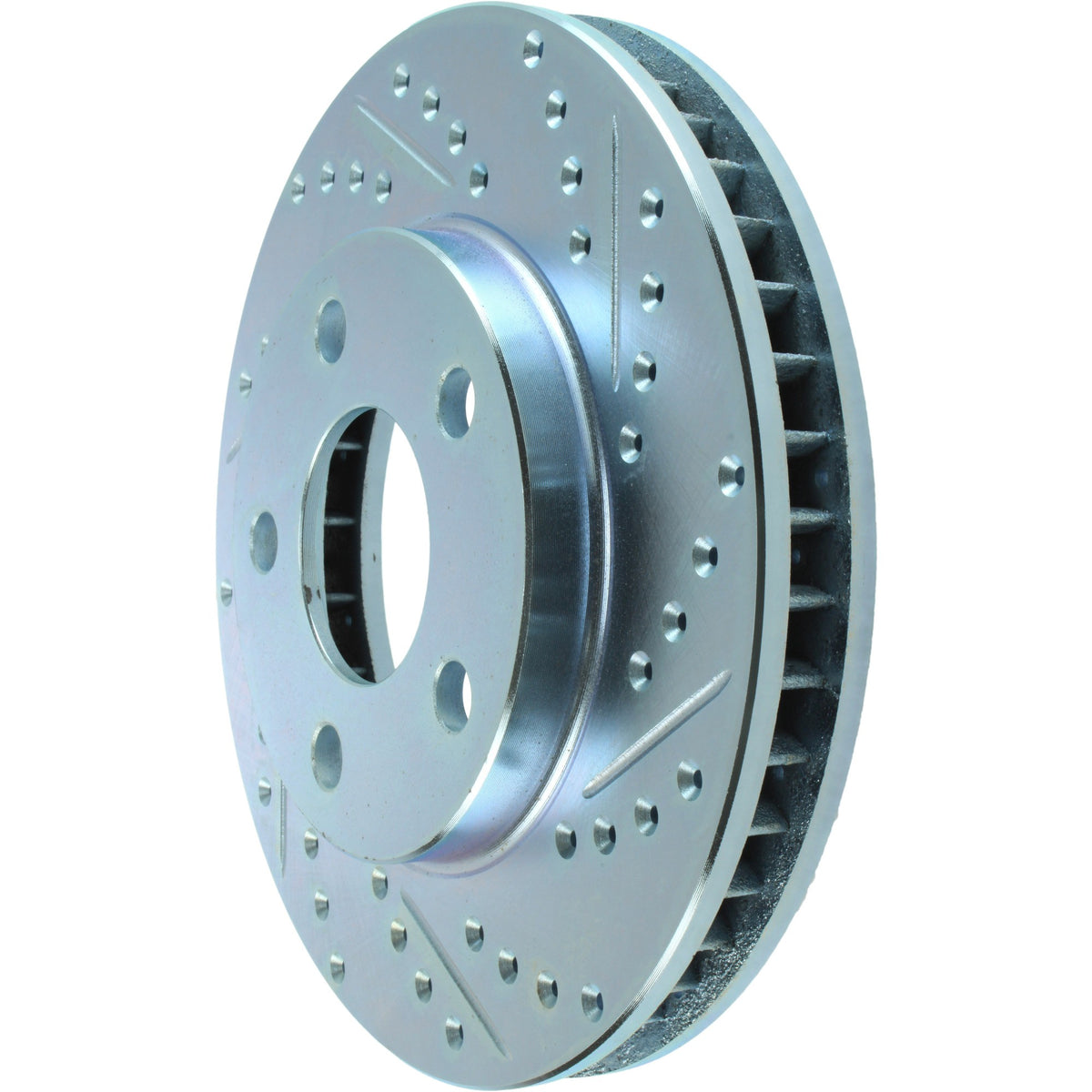 StopTech Select Sport Drilled And Slotted Brake Rotor; Front Left