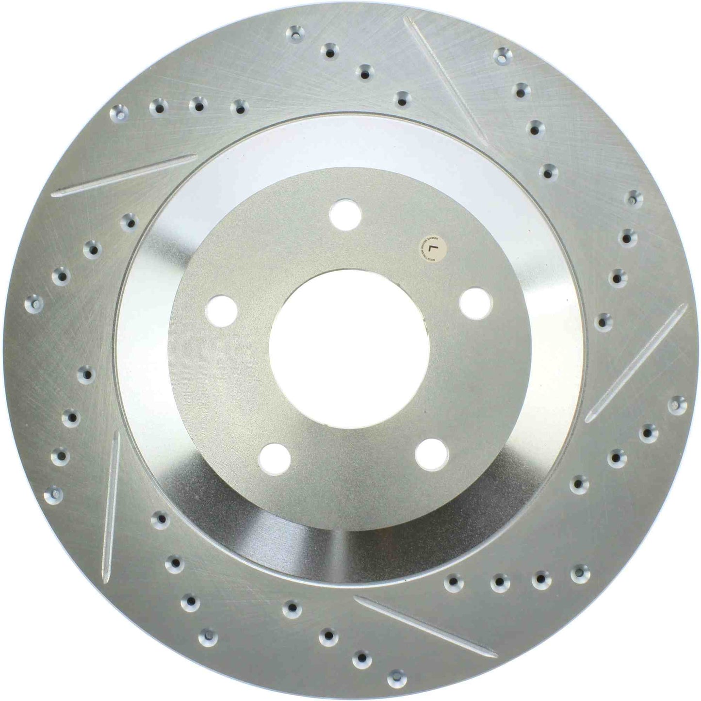 StopTech Select Sport Drilled And Slotted Brake Rotor; Front Left