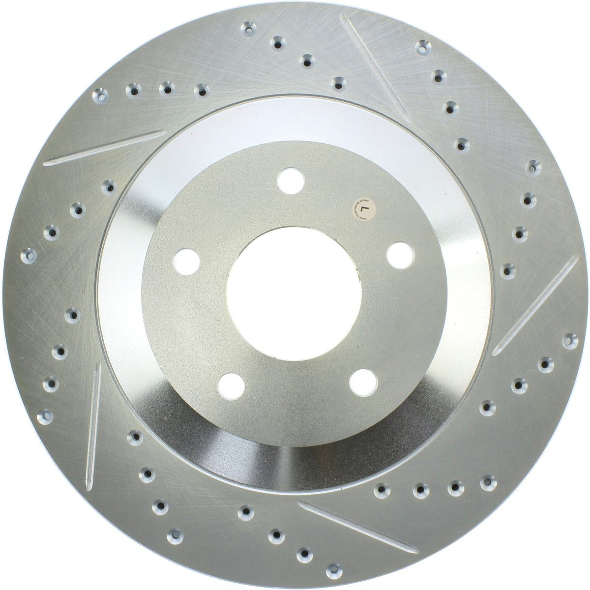 StopTech Select Sport Drilled And Slotted Brake Rotor; Front Left