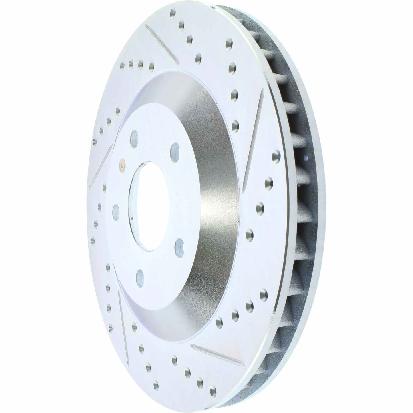 StopTech Select Sport Drilled And Slotted Brake Rotor; Front Left