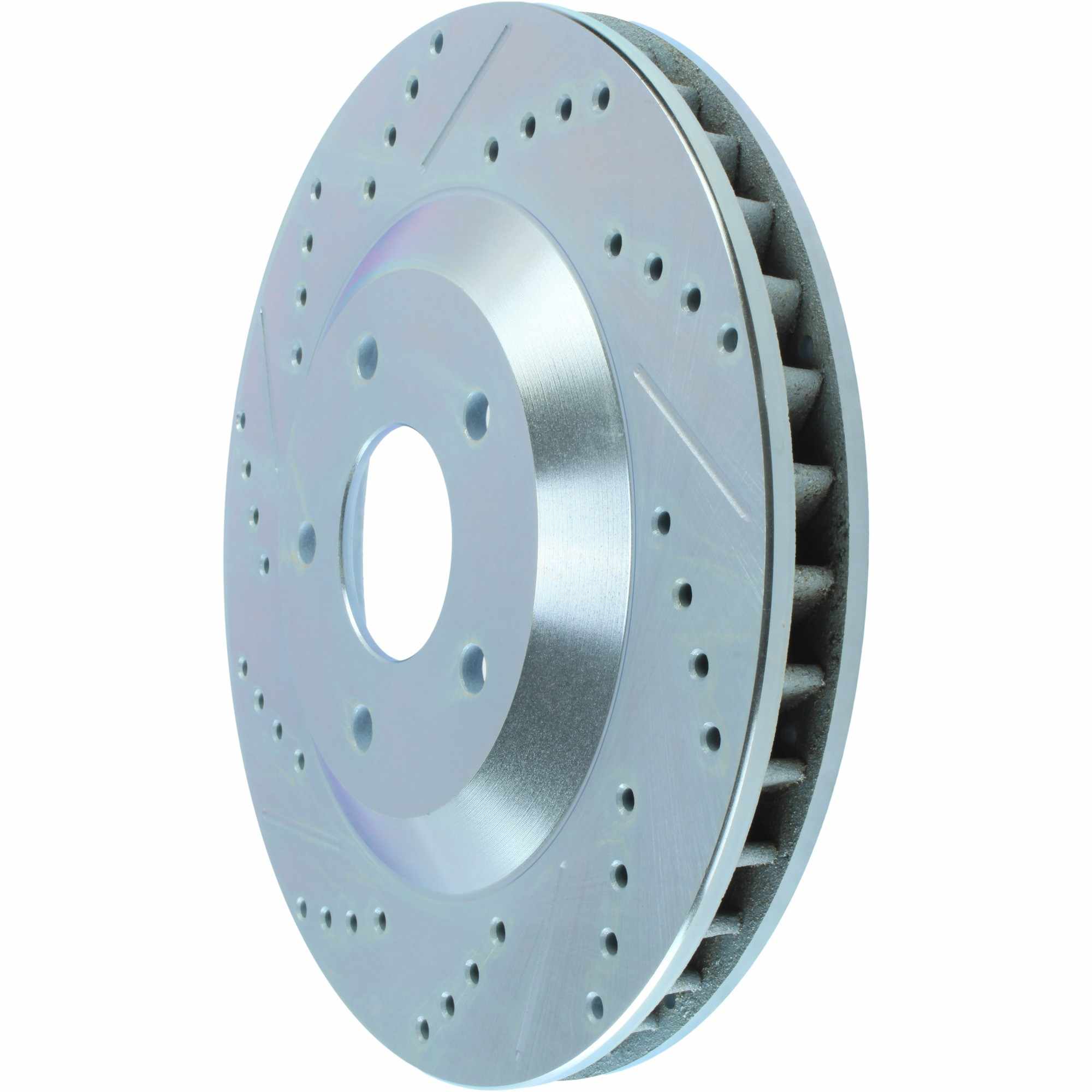 StopTech Select Sport Drilled And Slotted Brake Rotor; Front Right