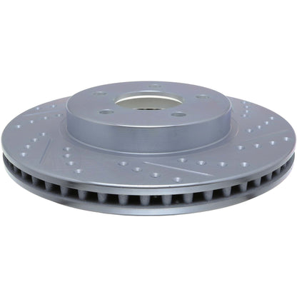 StopTech Select Sport Drilled And Slotted Brake Rotor; Front Left