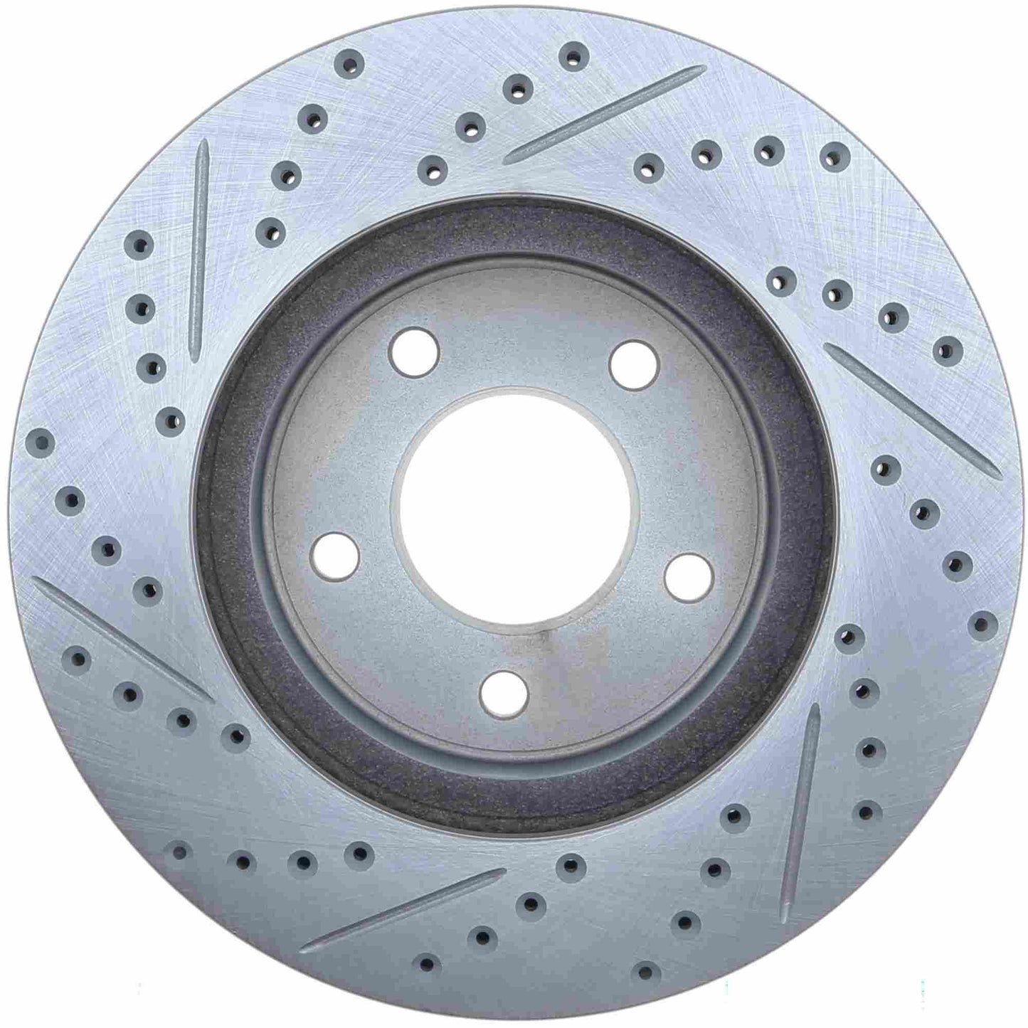 StopTech Select Sport Drilled And Slotted Brake Rotor; Front Left