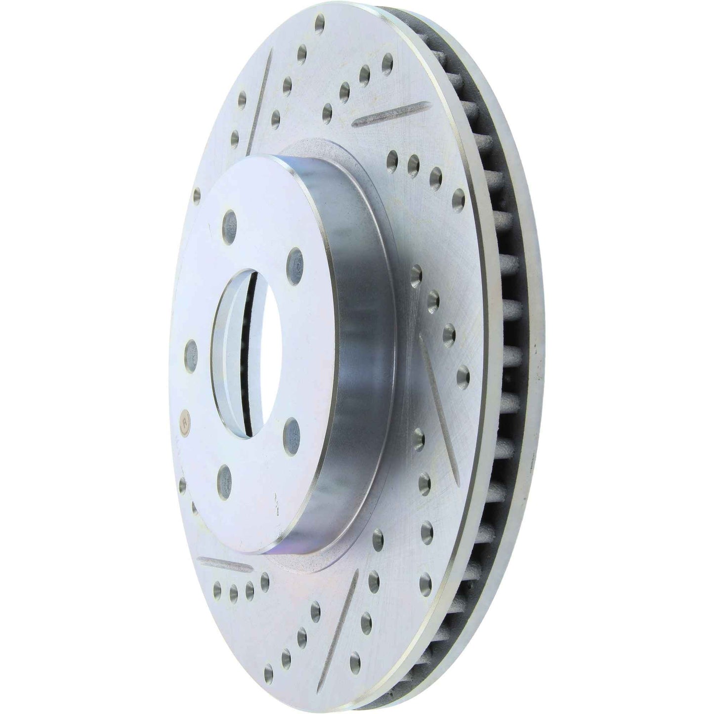 StopTech Select Sport Drilled And Slotted Brake Rotor; Front Right