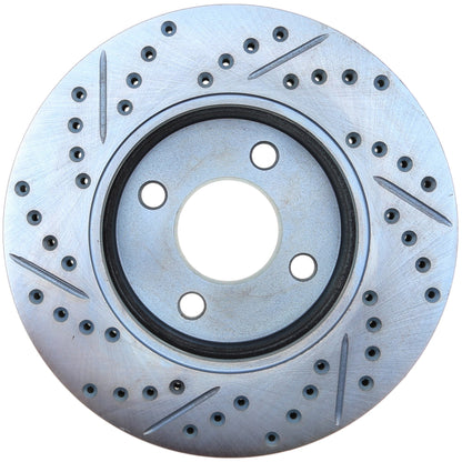 StopTech  Select Sport Drilled And Slotted Brake Rotor; Front Left