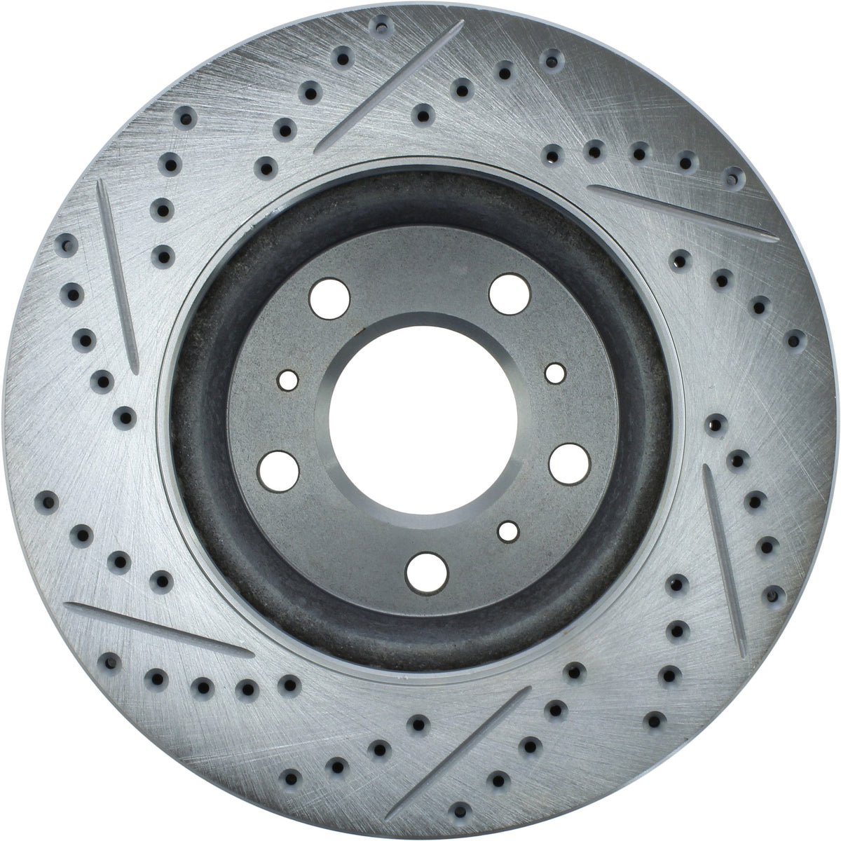 StopTech Select Sport Drilled And Slotted Brake Rotor; Front Left