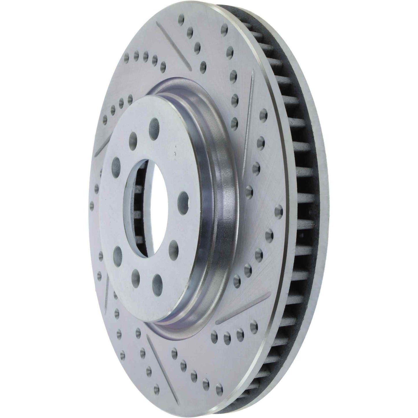 StopTech Select Sport Drilled And Slotted Brake Rotor; Front Left