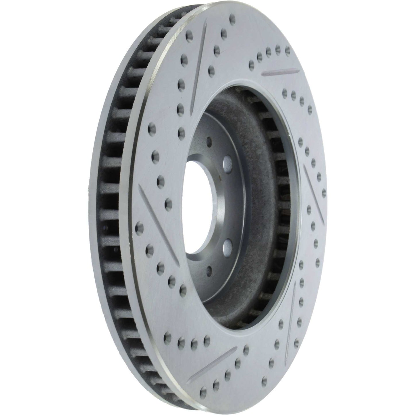 StopTech Select Sport Drilled And Slotted Brake Rotor; Front Left