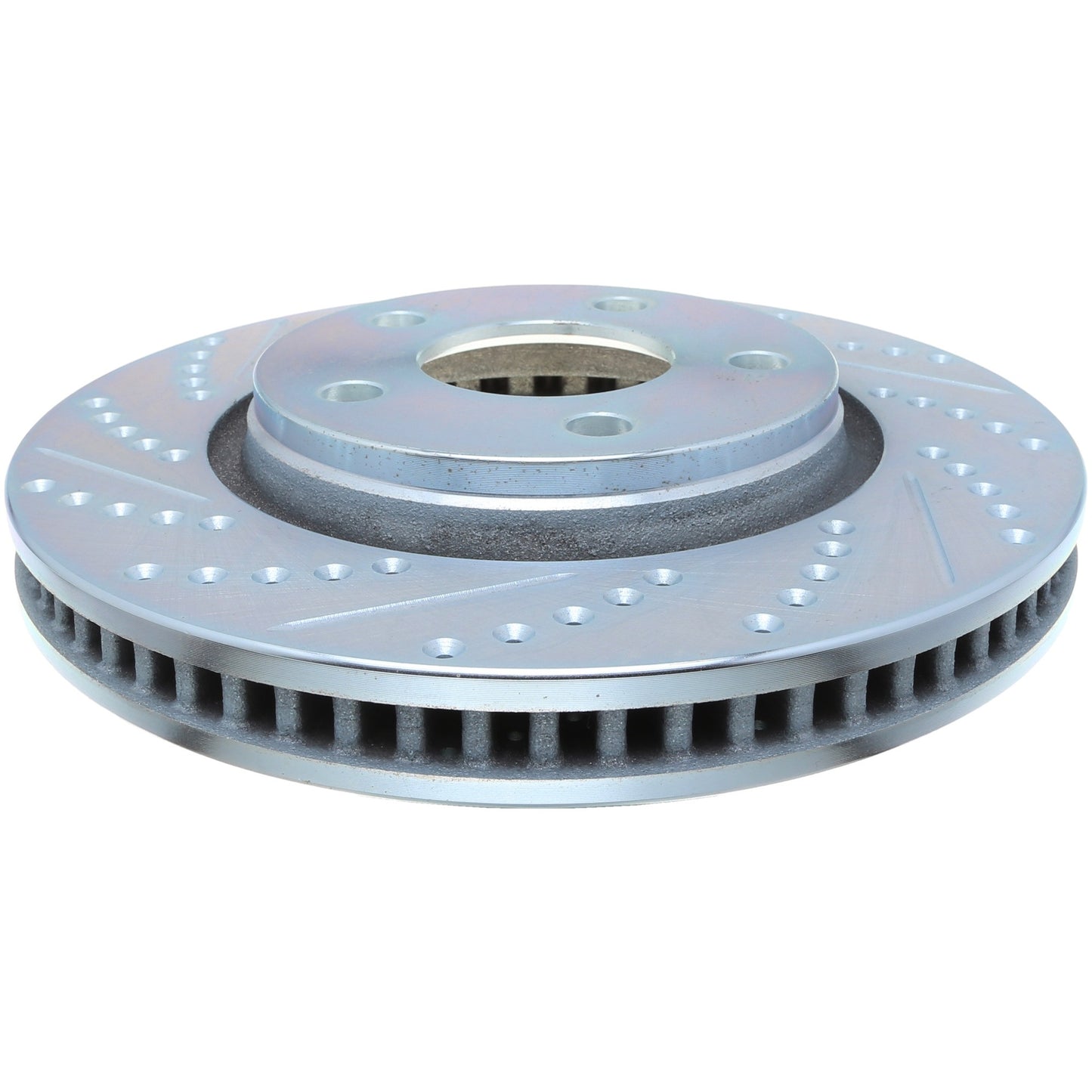 StopTech Select Sport Drilled And Slotted Brake Rotor; Front Right