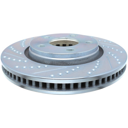 StopTech Select Sport Drilled And Slotted Brake Rotor; Front Right