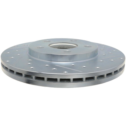 StopTech Select Sport Drilled And Slotted Brake Rotor; Front Left