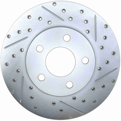 StopTech Select Sport Drilled And Slotted Brake Rotor; Front Left
