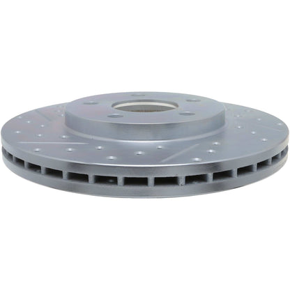 StopTech Select Sport Drilled And Slotted Brake Rotor; Front Right
