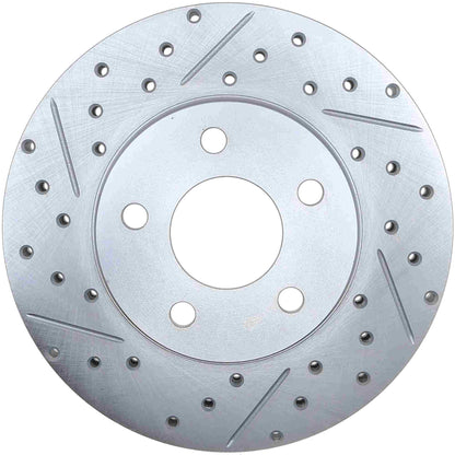 StopTech Select Sport Drilled And Slotted Brake Rotor; Front Right
