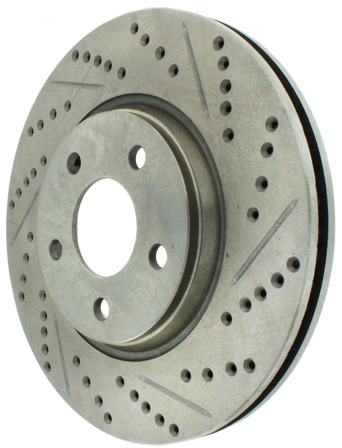 StopTech  Select Sport Drilled And Slotted Brake Rotor; Front Left