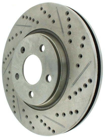 StopTech  Select Sport Drilled And Slotted Brake Rotor; Front Left