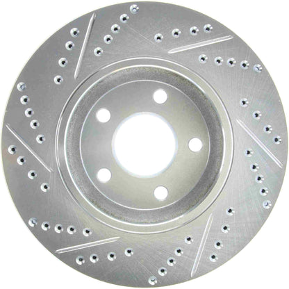 StopTech  Select Sport Drilled And Slotted Brake Rotor; Front Left