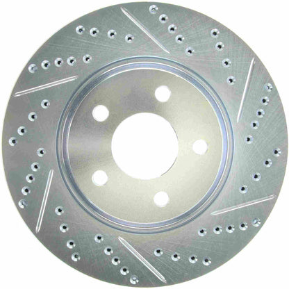 StopTech  Select Sport Drilled And Slotted Brake Rotor; Front Left