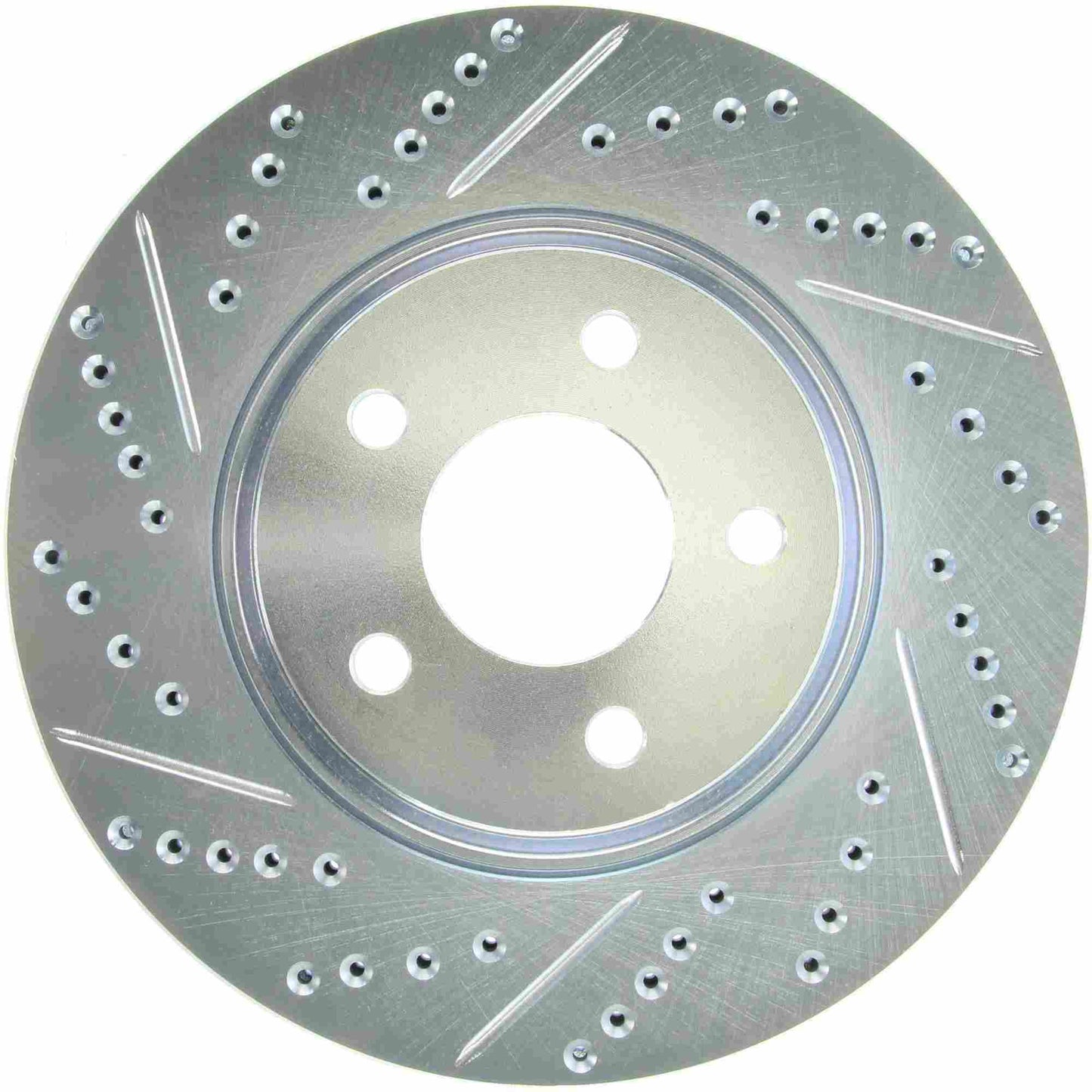 StopTech Select Sport Drilled And Slotted Brake Rotor; Front Right