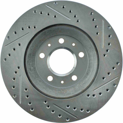 StopTech  Select Sport Drilled And Slotted Brake Rotor; Front Right