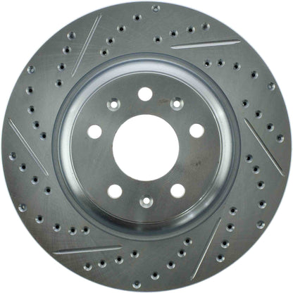 StopTech  Select Sport Drilled And Slotted Brake Rotor; Front Right