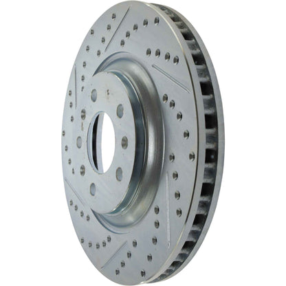 StopTech  Select Sport Drilled And Slotted Brake Rotor; Front Right