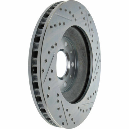 StopTech  Select Sport Drilled And Slotted Brake Rotor; Front Right