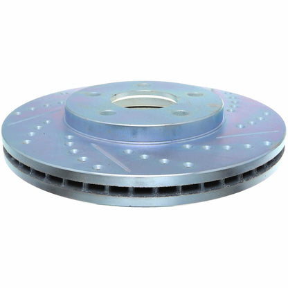 StopTech Select Sport Drilled And Slotted Brake Rotor; Front Left