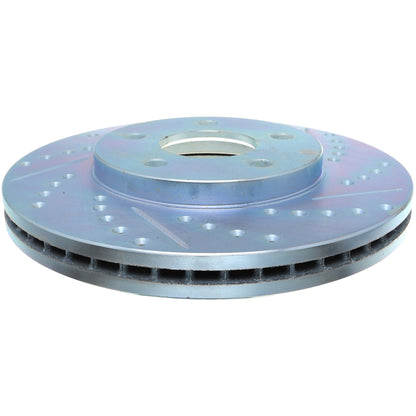 StopTech Select Sport Drilled And Slotted Brake Rotor; Front Left