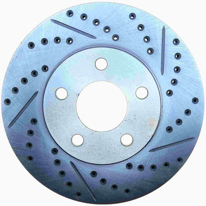 StopTech Select Sport Drilled And Slotted Brake Rotor; Front Left