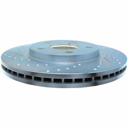 StopTech Select Sport Drilled And Slotted Brake Rotor; Front Right
