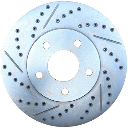 StopTech Select Sport Drilled And Slotted Brake Rotor; Front Right