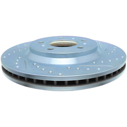 StopTech Select Sport Drilled And Slotted Brake Rotor; Front Left