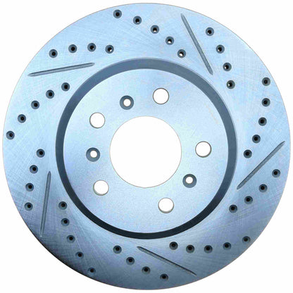 StopTech Select Sport Drilled And Slotted Brake Rotor; Front Left