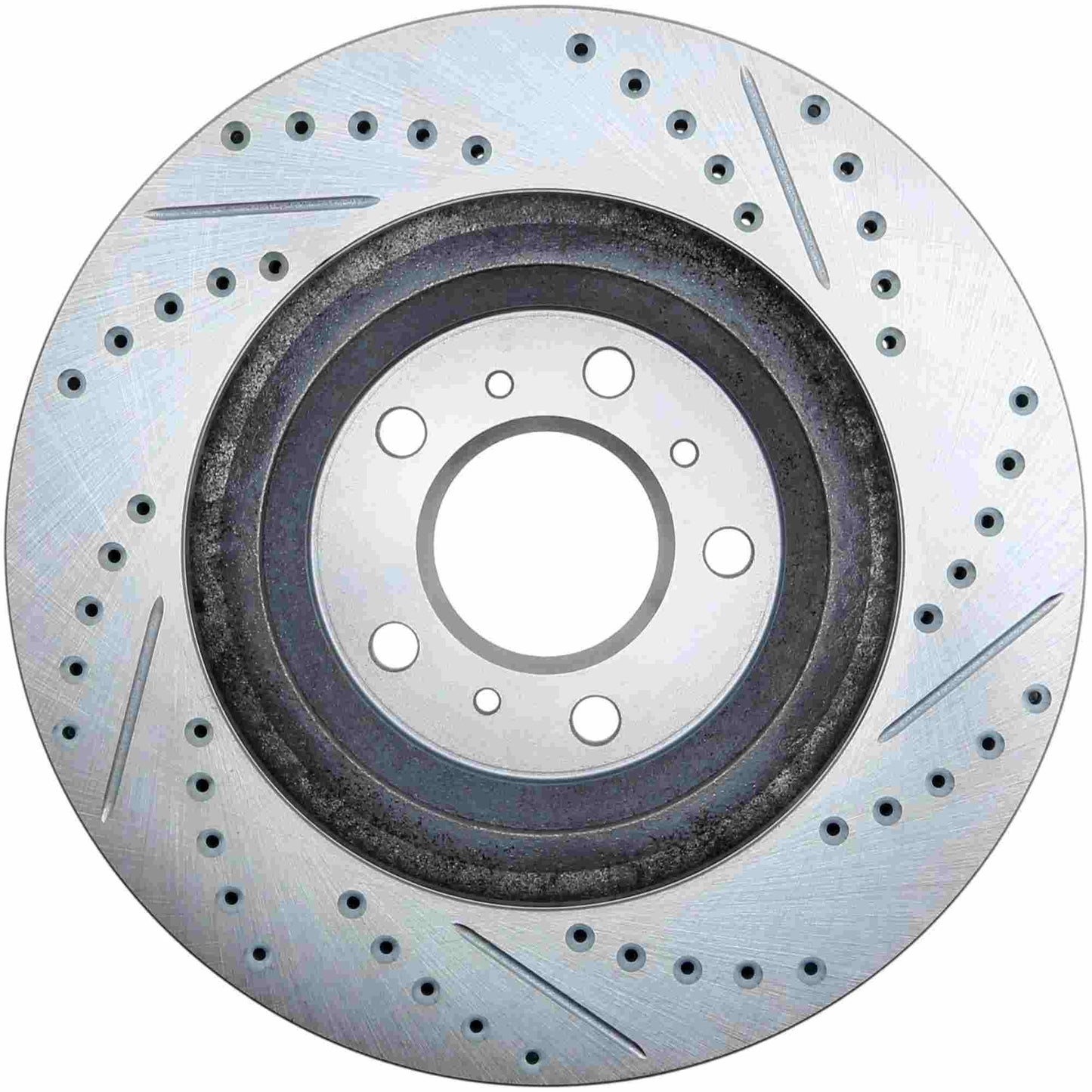 StopTech Select Sport Drilled And Slotted Brake Rotor; Front Right