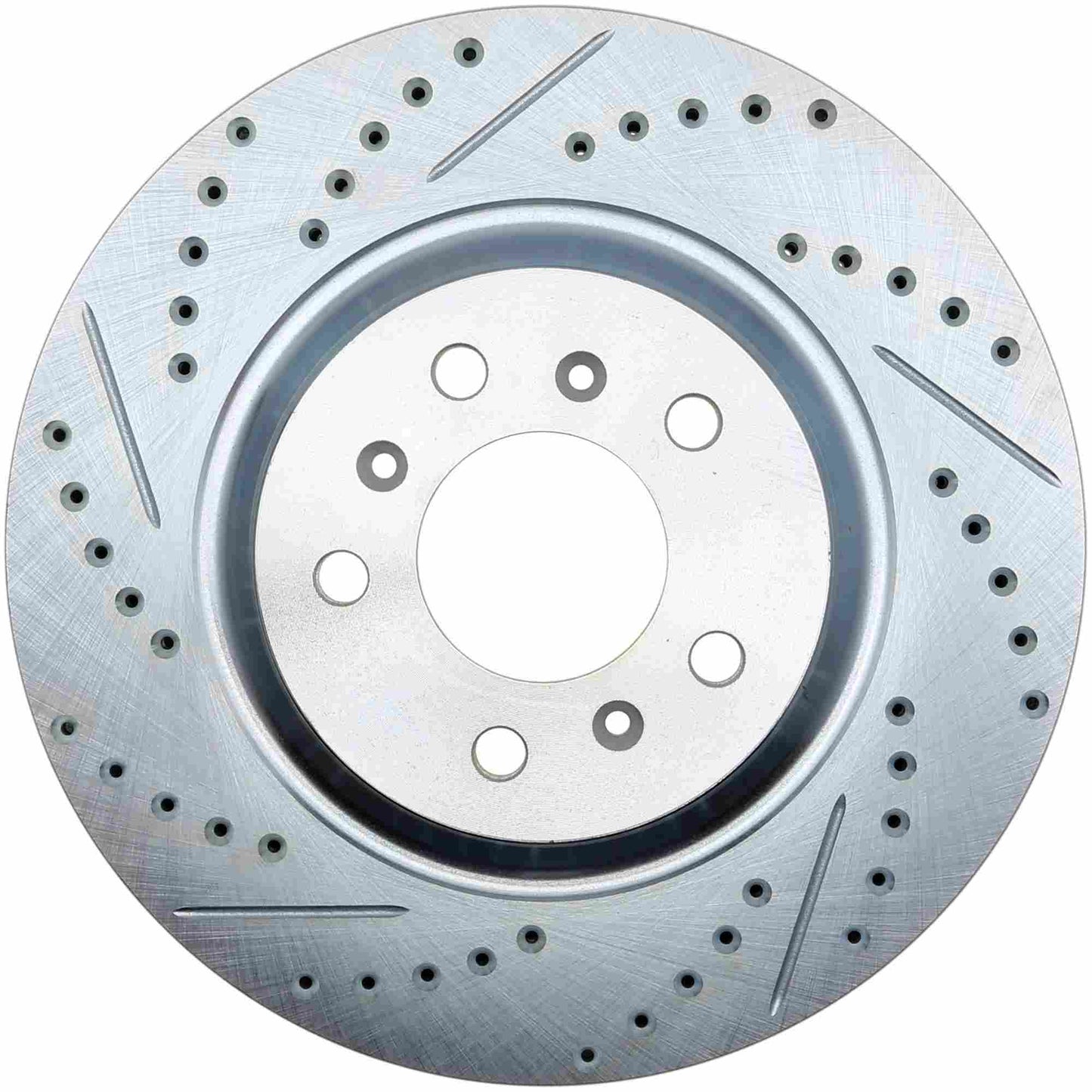 StopTech Select Sport Drilled And Slotted Brake Rotor; Front Right