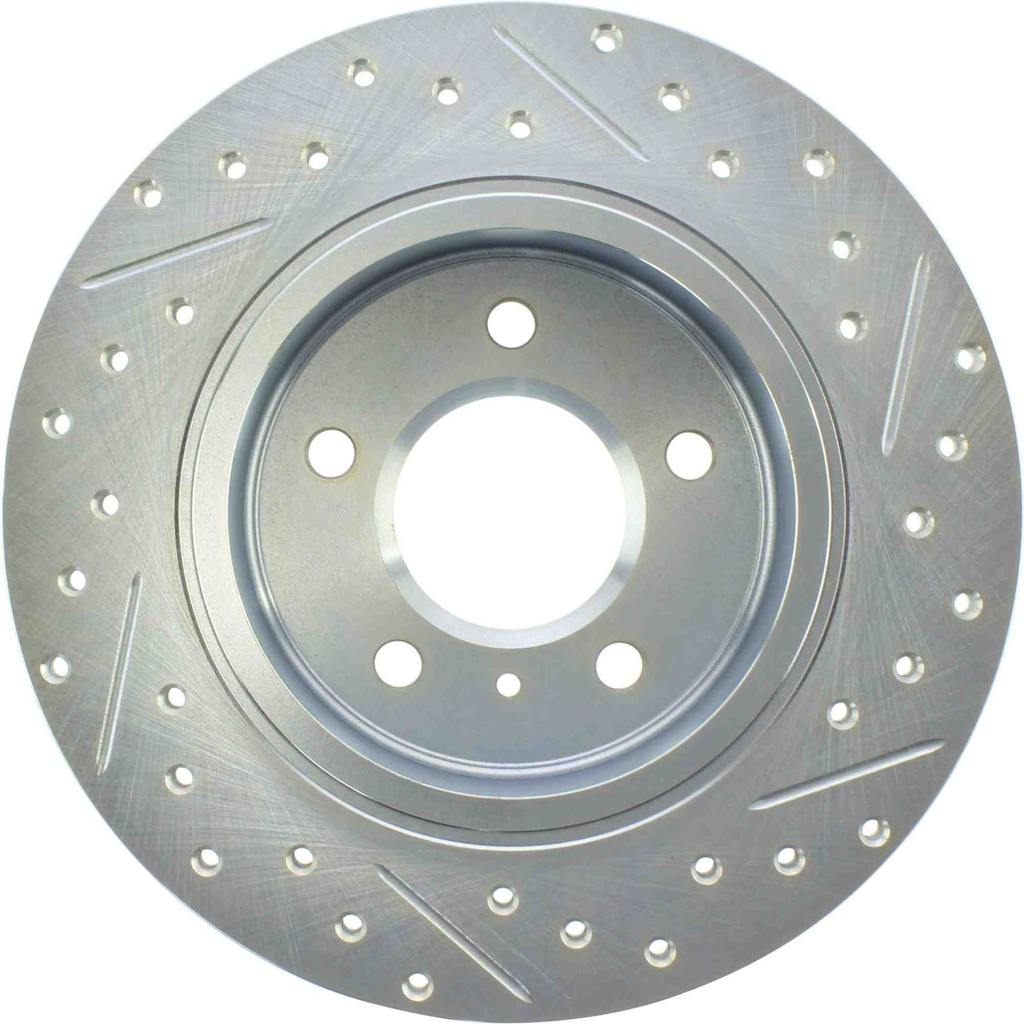 StopTech Select Sport Drilled And Slotted Brake Rotor; Front Right