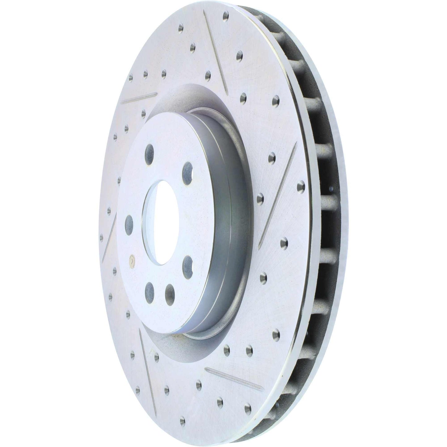 StopTech Select Sport Drilled And Slotted Brake Rotor; Front Left