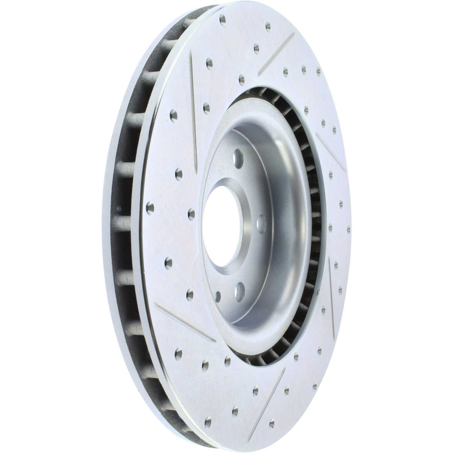 StopTech Select Sport Drilled And Slotted Brake Rotor; Front Left