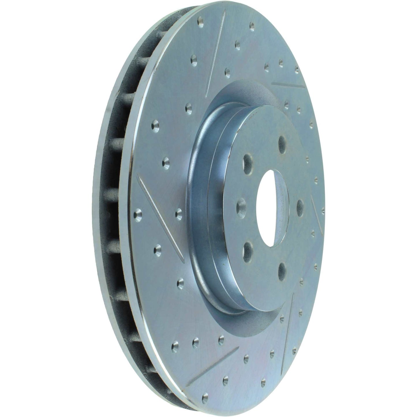 StopTech Select Sport Drilled And Slotted Brake Rotor; Front Right