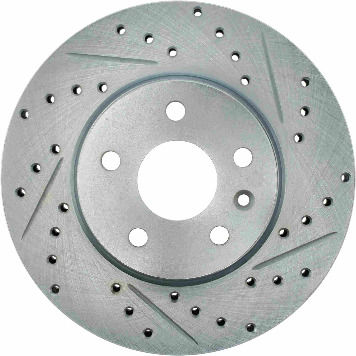 StopTech Select Sport Drilled And Slotted Brake Rotor; Front Left