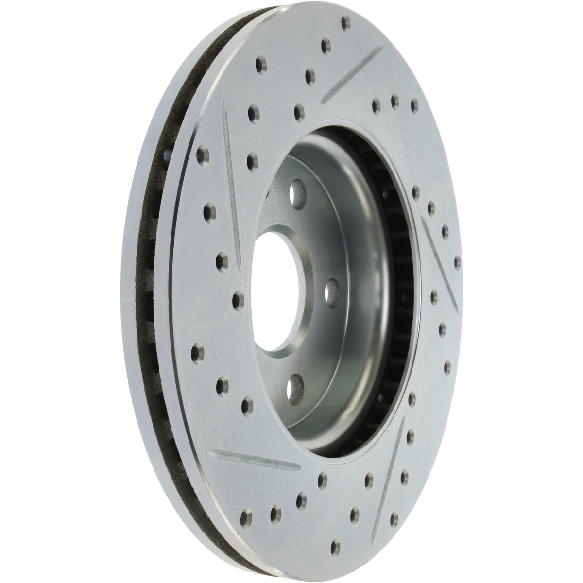 StopTech Select Sport Drilled And Slotted Brake Rotor; Front Left