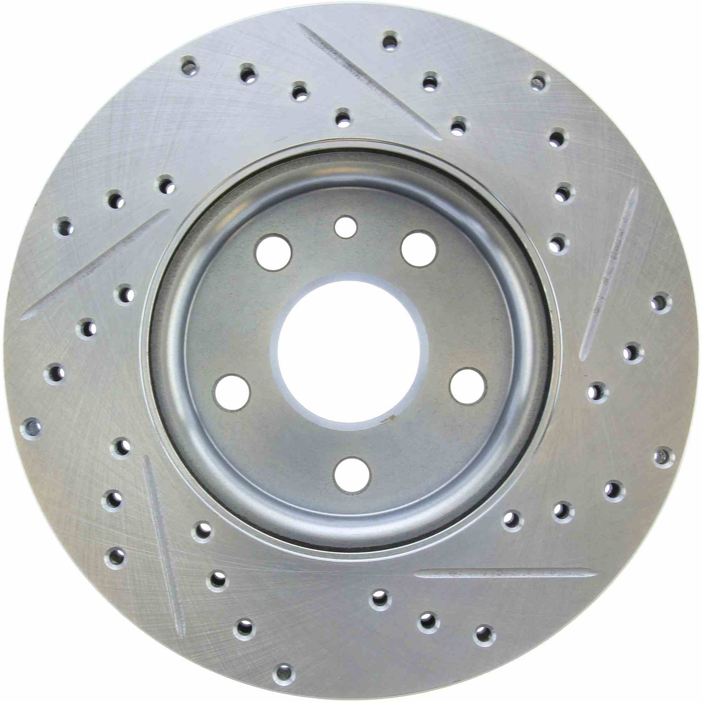 StopTech Select Sport Drilled And Slotted Brake Rotor; Front Right