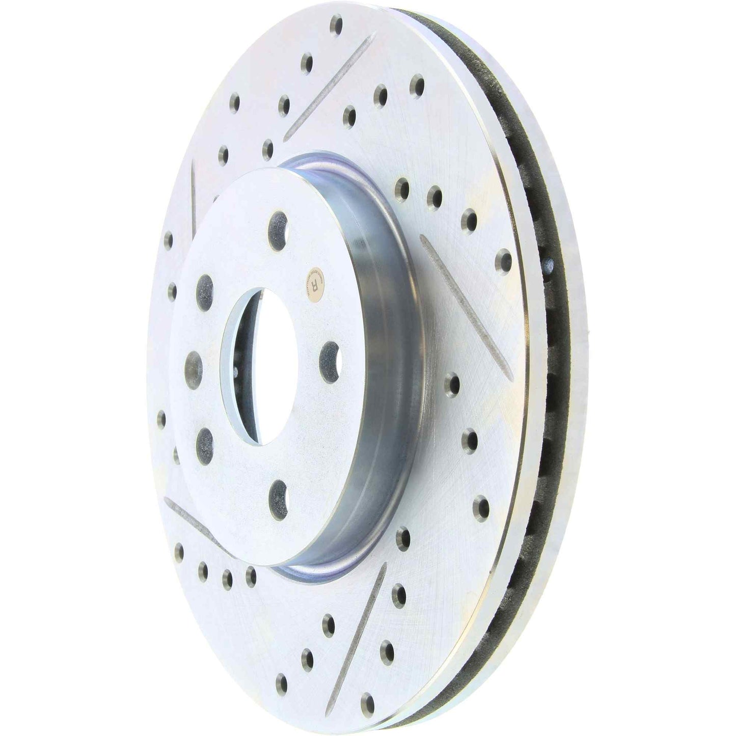 StopTech Select Sport Drilled And Slotted Brake Rotor; Front Right